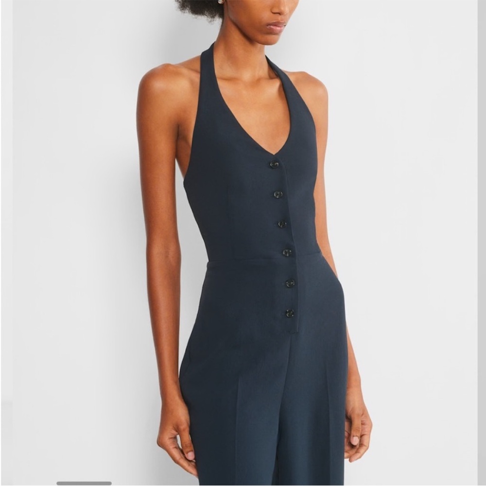 NWT size 2 Wilfred Aritzia Dark Upscale Jumpsuit NAVY